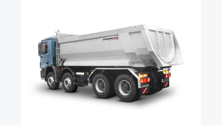 7 Stahl Segmentmulden Kippaufbau auf 4 Achs LKW