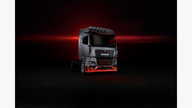 seriennaher Prototyp des neuen Elektro-Lkw von MAN