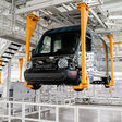 Rivian Wagen in der Manufaktur
