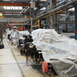 Stillstehende Lkw-Fabrik
