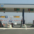 Eine Mautstation auf einer spanischen Autobahn