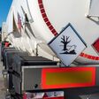 tank truck, fuel, dangerous goods, flammable, trailer, rear view, hazardous, environment, trucking, tanker, adr, supply, load, land vehicle, liquid transport, chemical, transport, shipping, transportation, truck, articulated vehicle, pollution, danger, logistic