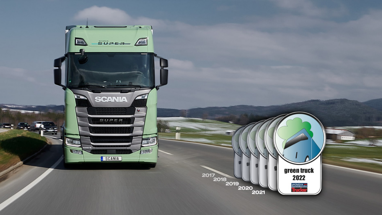 Scania gewinnt Preis für Lkw mit geringstem Dieselverbrauch