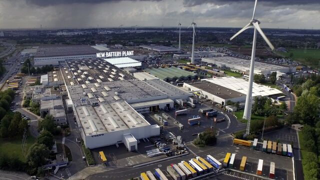 Volvo Batteriewerk in Gent, Belgien