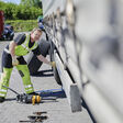 Ein Vergölst-Pannenhelfer beim Einsatz Continental