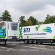 Kühltrailer mit STI-Branding