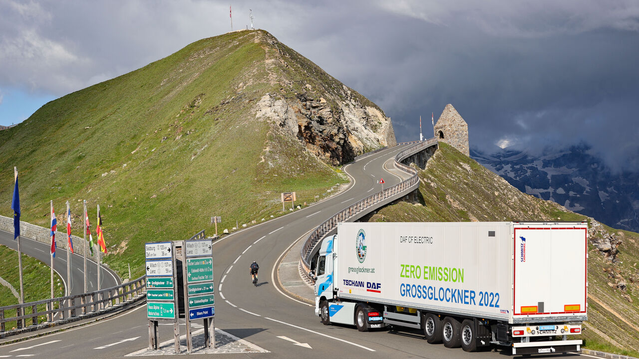 Funktioniert ein Elektro-Lkw auch in den Alpen?