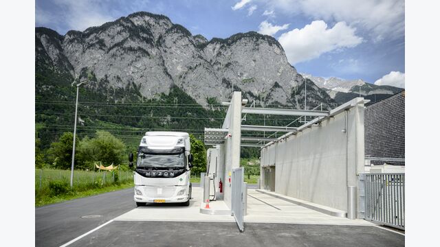 MPREISWasserstoff Tankstelle für Lkw
