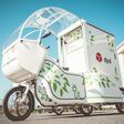 BILD zu OTS - In der Grazer Innenstadt stellt DPD die Pakete per E-Bike zu.