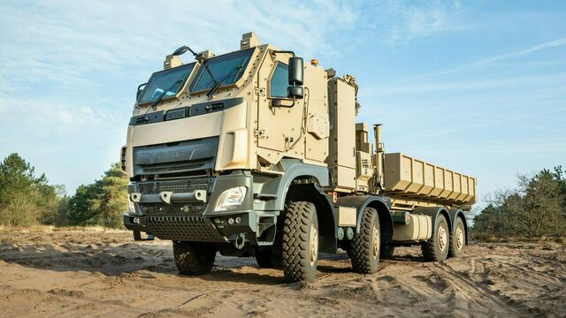 DAF-Tatra Logistikfahrzeug mit gepanzerter Kabine im Dienst der belgischen Armee