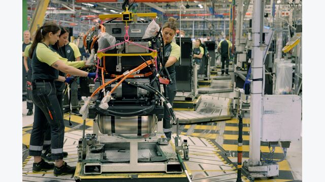 Lkw-Produktion im Werk von Volvo Trucks in Tuve