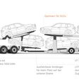 Mid Cab 6x2R mit Kässbohrer Car Carrier als Gliederzug: Sieben SUVs können bis zu 510 Kilometer mit einer Batterieladung transportiert werden.