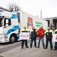 BILD zu OTS - Die Teams von Müller Transporte und Takeda sind gespannt auf die Ergebnisse des Pilotprojekts.
