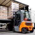 Lkw, Logistik, forklift, work, warehouse, job, truck, lift, unloading, loading, transportation, transport, shipping, pallet, vehicle