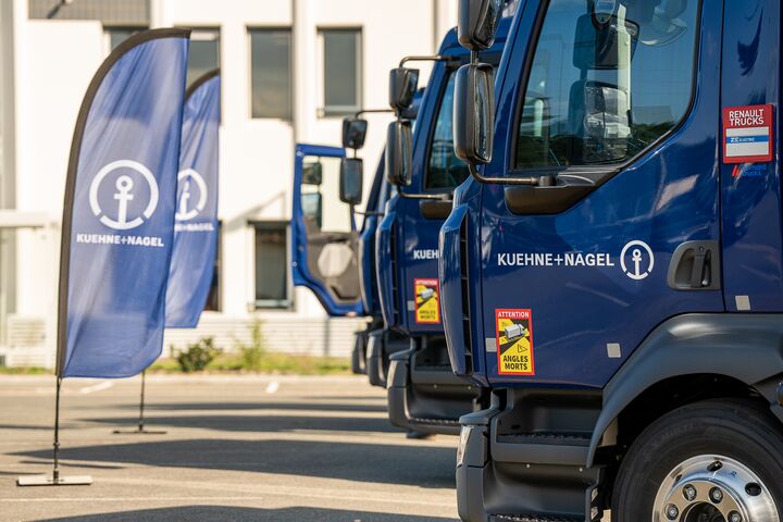 Kühne + Nagel setzt künftig auf 23 neue E-Trucks von Renault