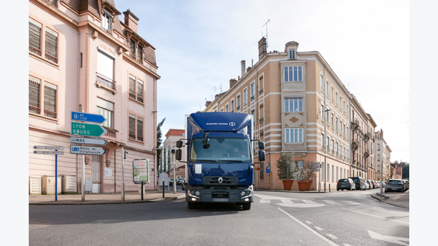 E-Truck von Renault auf den Straßen Frankreichs