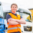 Transport forwarding freight logistics man freight Depot order driver vehicle fleet forwarder transport truckage shipper truck trucks lorry lorries transhipment point transshipment trailer move work vehicle vehicles cargo convinced pride safety vest safety vest delivery send shipment occupation industry job punctual people speedy spedition logistik mann fracht depot bestellung fahrer fuhrpark spediteur lkw lastwagen transportieren lastzug lastzüge umschlagplatz warenumschlagplatz fernfahrer sattelschlepper nutzfahrzeug sattelzug bewegen arbeit fahrzeug fahrzeuge güterverkehr ladung überzeugt stolz sicherheit warnweste weste sicherheitsweste übergabe lieferung versenden liefern pünktlich vertrieb leute schnell zügig industrie job