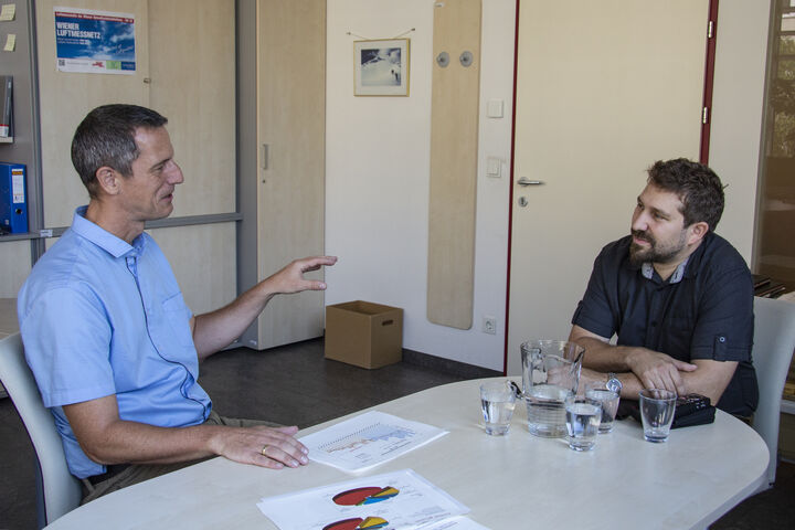 Dr. Heinz Tizek im Gespräch mit Ludwig Fliesser