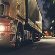 truck trailer shipping delivery cargo accelerate acceleration background blur bokeh business car city commercial dark drive evening exposure fast freight half head headlight heavy highway industry light line logistic logistics long lorry motion motorway move night road semi side silver speed speeding street traffic transport transportation trucking urban vehicle