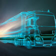 umwelt abgase transport zukunft ökologisch umweltbewusst energie strom autonom transportieren schnell licht hologramm landstraße weltweit import export spedition lieferung truck sattelzug auflieger effekt klimawandel sauber klima