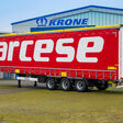 Krone-Trailer mit Arcese-Aufschrift