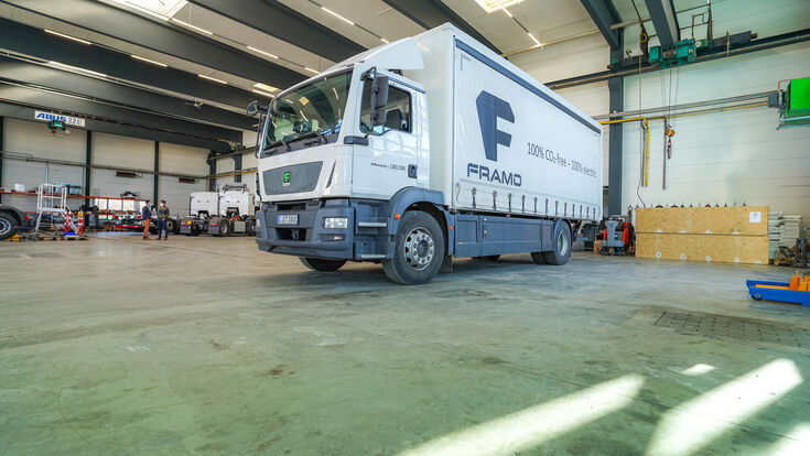 © Framo Kooperation Logistik Auto Alternative-Energie Wasserstofftruck Elektromobilität
