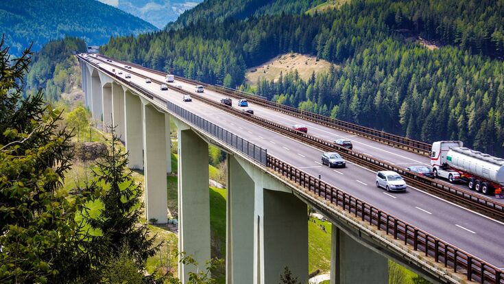 Brennerautobahn streckenweise noch Wochen einspurig