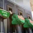 Zapfsäule an einer Tankstelle mit HVO 100