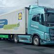 Volvo Trucks E-Lkw Lidl Österreich Kühlauflieger