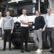 (v.l.) Jörg Debus, Berater, Philipp Juhl, M&A, Hoyer, Bernhard Wasner, CEO, Paul Group, Thomas Hoyer, geschäftsführender Gesellschafter, Hoyer und Andreas Bartels, CFO, Paul Group