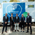 (v.l.) Andreas Haller (Gründer und Vorstandsvorsitzender Quantron AG), Melanie Eltzner (Customer Fulfillment Manager IKEA Österreich), Alpaslan Deliloglu (CEO und Chief Sustainability Officer IKEA Österreich), Linda Kirchberger (Head of Decarbonisation and New Technologies Wien Energie), Hans-Jürgen Salmhofer (Abteilung II/1 Mobilitätswende im Bundesministerium für Klimaschutz, Umwelt, Energie, Mobilität, Innovation und Technologie (BMK))