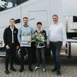 Pascal Fischer, Regional Operations Manager Mitte Central Region TIP Group; Jan Philip Grünwald, Director Operations Central Region TIP Group; Viviane Loop, Marketing Manager Commercial Goodyear DACH; Stefan Schwimmbeck, Key Account Manager Lkw-Großflotten, Goodyear Germany GmbH