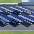 Der perfekte PV-Carport Rastplatz für LKW und Busse.
