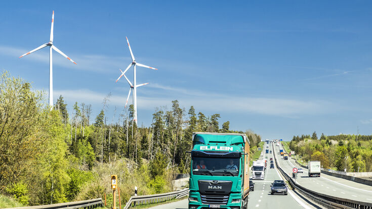 © MAN Trucks MAN eTGX, Sped.Elflein , Reichweitenfahrt zum Kunden BMW, von Regensburg nach Leipzig