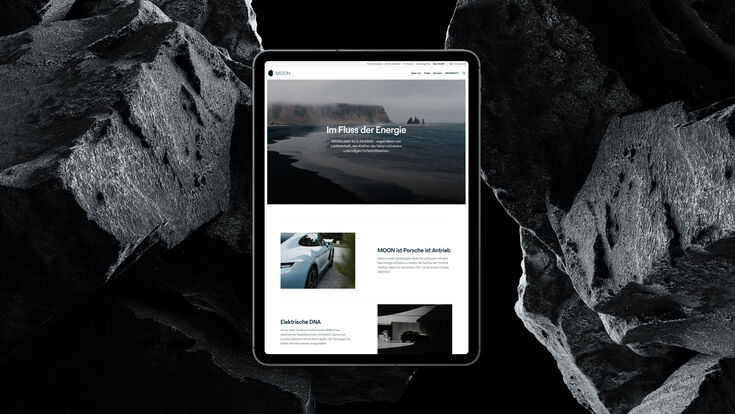 © Porsche Holding GmbH Der neue Webauftritt von MOON POWER.
