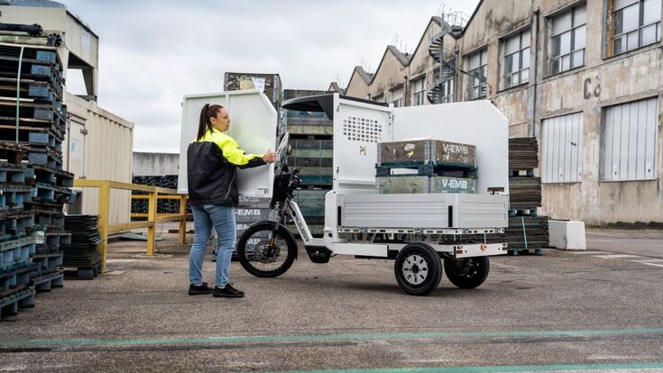 Lastenrad von Kleuster und Renault Trucks