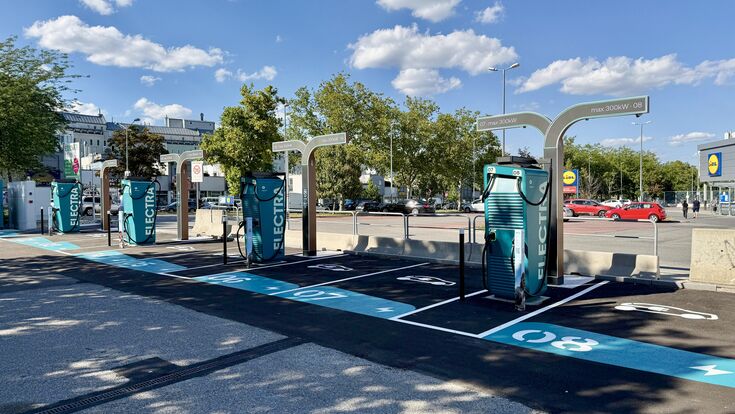 Electra-Ladepark bei Starkl in Wien Simmering
