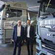 Friedrich Baumann, MAN-Vorstand für Sales und Customer Solutions (links) und Simon Motter, Leiter Volkswagen Konzernlogistik sind die Gastgeber des MAN und Volkswagen Konzernlogistik E-Experience Events.