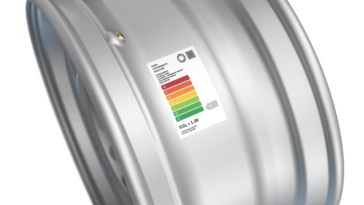 In Anlehnung an das EU-Energielabel würde ein an den Rädern angebrachter „Wheel Sustainability Indicator“ einen klaren Hinweis geben, wie „umweltfreundlich“ das Rad ist.