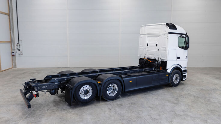 E-Lkw mit maßgeschneidertem Fahrzeugaufbau