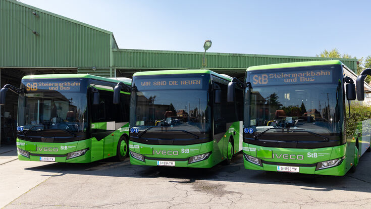 IVECO BUS liefert 23 neue CROSSWAY-Busse an Steiermarkbahn für das regionale Vulkanland-Netz (Österreich)