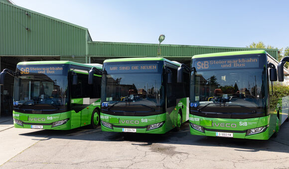 IVECO BUS liefert 23 neue CROSSWAY-Busse an Steiermarkbahn für das regionale Vulkanland-Netz (Österreich)