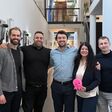 V.l.: Andreas Wallén, Erik Yesayan (beide go-e), Nick Verhoeven (Kraken), Susanne Palli (go-e), Stanislav Remezov (Kraken)